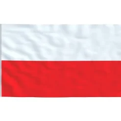 Polen flag og flagstang 5,55 m aluminium - Flag & vimpler Flag & Vindposer
