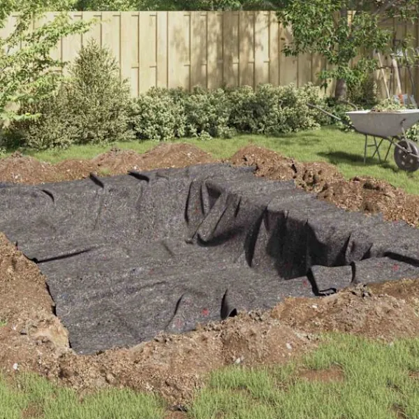 Best Pool Fleece Grå 1 x 25 m Polyester og bomuld Haveduge