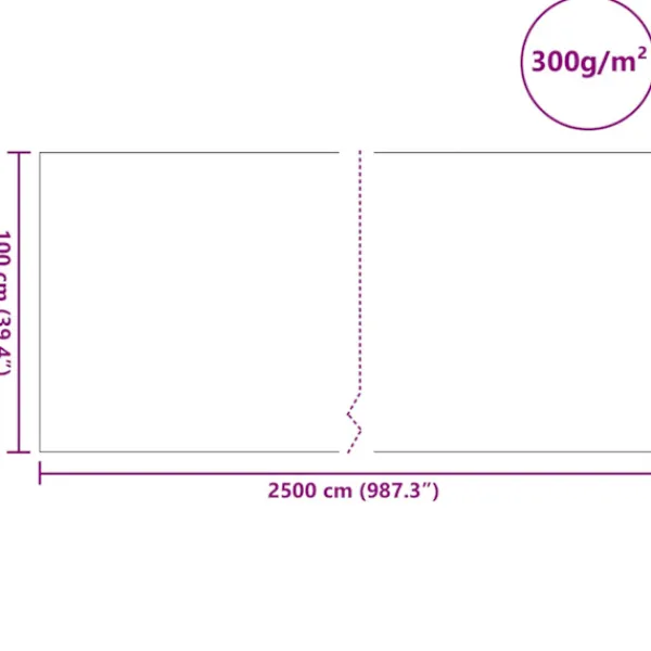 Best Pool Fleece Grå 1 x 25 m Polyester og bomuld Haveduge