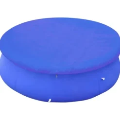 Outlet poolovertræk 2 stk. 460 cm 90 g/m² PE rundt - Poolovertræk Pool- & Spatilbehør