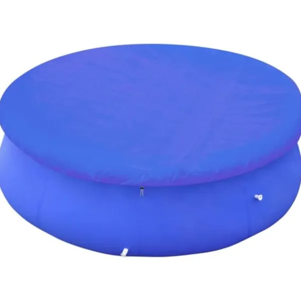 Outlet poolovertræk 2 stk. 460 cm 90 g/m² PE rundt - Poolovertræk Pool- & Spatilbehør