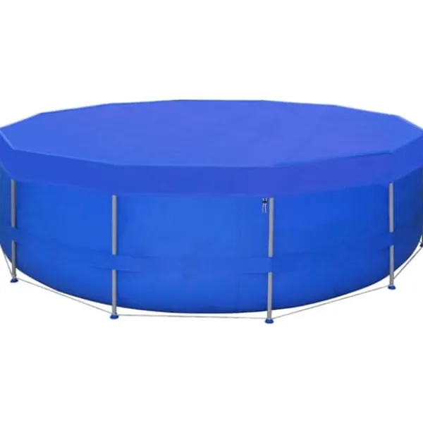 poolovertræk 2 stk. 540 cm 90 g/m² PE rundt - Poolovertræk Pool- & Spatilbehør