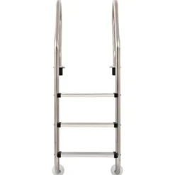 vidaXL Pool- & Spatilbehør^poolstige 3 trin rustfrit stål 304 120 cm - Poolstiger