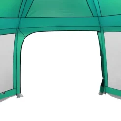 Online pooltelt med aftagelig flue og netvægge 618x532 cm havgrøn Pool- & Spatilbehør