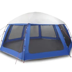 vidaXL Pool- & Spatilbehør^pooltelt med aftagelig flue og netvægge 612x612 cm azurblå