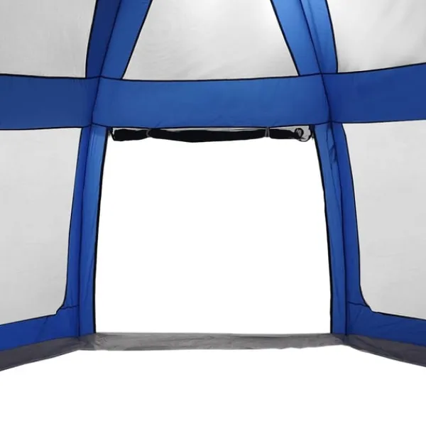 vidaXL Pool- & Spatilbehør^pooltelt med aftagelig flue og netvægge 612x612 cm azurblå