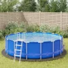 vidaXL Pool- & Spatilbehør^poolunderlag Ø458 cm polyester-geotekstil lysegrå - Poolovertræk