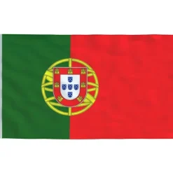 vidaXL Flag & Vindposer^Portugal flag og flagstang 5,55 m aluminium