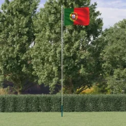 Best Portugal flag og flagstang 6,23 m aluminium - Flag & vimpler Flag & Vindposer