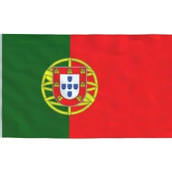 Portugal flag og flagstang 6,23 m aluminium Flag & Vindposer