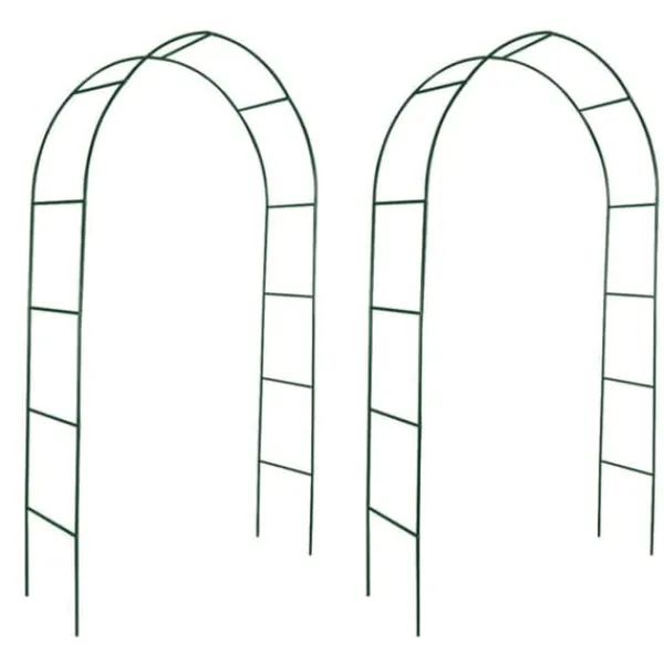 vidaXL Buer, Spalier, Lysthuse Uden Tag^rosenbue 2 stk. til klatreplanter - Havebuer, espalierer & pergolaer