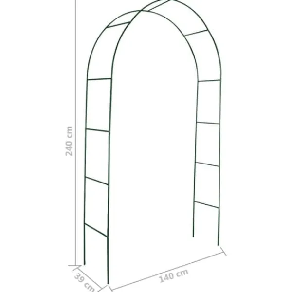 vidaXL Buer, Spalier, Lysthuse Uden Tag^rosenbue 2 stk. til klatreplanter - Havebuer, espalierer & pergolaer