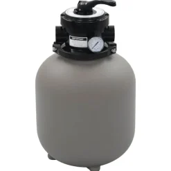 Discount sandfilter til pool multiventil med 4 indstillinger grå 350 mm Pool- & Spatilbehør
