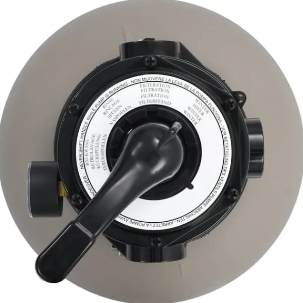 Discount sandfilter til pool multiventil med 4 indstillinger grå 350 mm Pool- & Spatilbehør