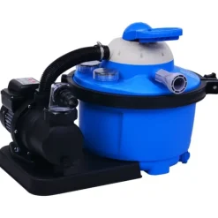 vidaXL Pool- & Spatilbehør^sandfilterpumpe med timer 450 W 25 l