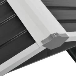 vidaXL Skure, Garager & Carports^skur til robotplæneklipper 92x97x63 cm galvaniseret stål grå - Skure & Redskabsskure