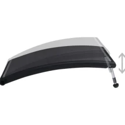 vidaXL Pool- & Spatilbehør^solvarmer til pool 110x65 cm buet - Pool – opvarmning