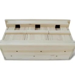 Hot spurvehuse 2 stk. træ 44 x 15,5 x 21,5 cm - Fuglehuse Til Fugle & Småvildt