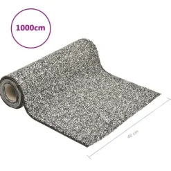 vidaXL Springvand & Damme^stenfolie 1000x40 cm grå - Fontæner & havedamme – tilbehør