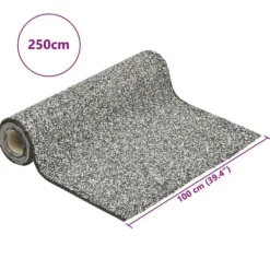 vidaXL Springvand & Damme^stenfolie 250x100 cm grå - Fontæner & havedamme – tilbehør
