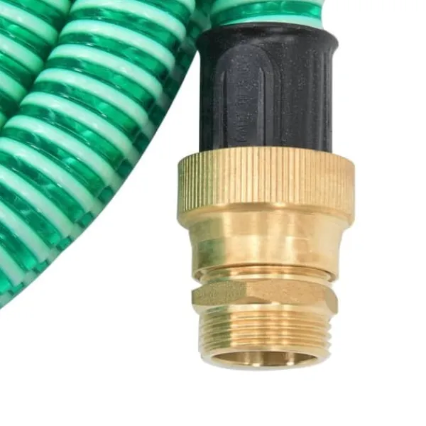 Hot sugeslange med messingkoblinger 1,1" 20 m PVC grøn - Haveslanger Vanding