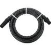 vidaXL Vanding^sugeslange med messingkoblinger 1" 10 m PVC sort - Haveslanger