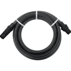 vidaXL Vanding^sugeslange med messingkoblinger 1" 10 m PVC sort - Haveslanger