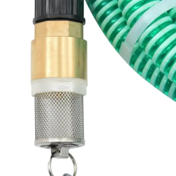 New sugeslange med messingkoblinger 1,1" 7 m PVC grøn - Haveslanger Vanding