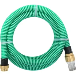 vidaXL Vanding^sugeslange med messingkoblinger 1,1" 3 m PVC grøn - Haveslanger