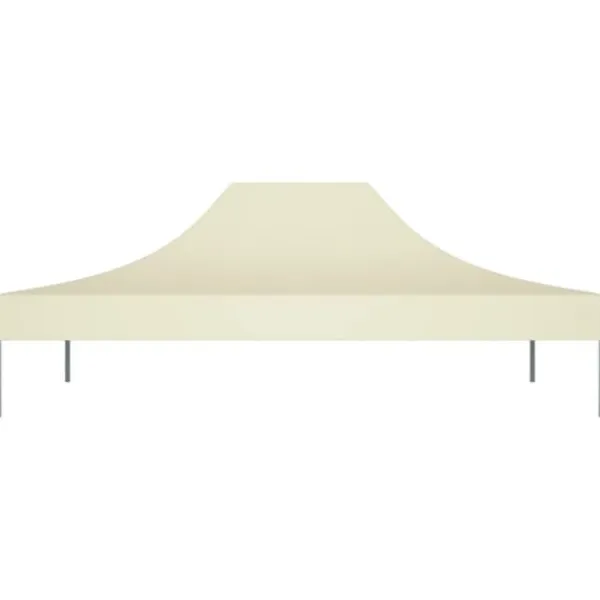 vidaXL Telte & Lysthuse^tag til festtelt 4x3 m 270 g/m² cremefarvet - Festtelte & havepavilloner – tage