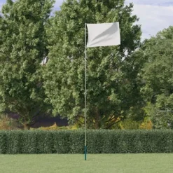 Best teleskopflagstang 5,5 m aluminium sølvfarvet - Flag & vimpler Flag & Vindposer