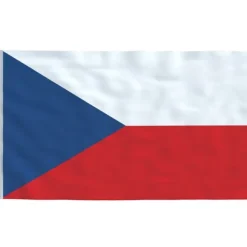vidaXL Flag & Vindposer^Tjekkiet flag og flagstang 6,23 m aluminium