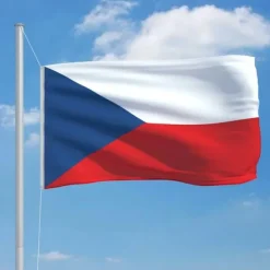 vidaXL Flag & Vindposer^tjekkisk flag 90x150 cm