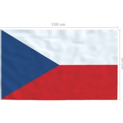 vidaXL Flag & Vindposer^tjekkisk flag 90x150 cm