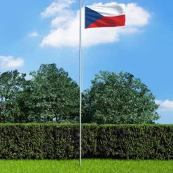 vidaXL Flag & Vindposer^tjekkisk flag 90x150 cm