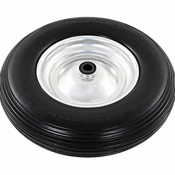 Outlet trillebørshjul med aksel 2 stk. massivt PU 4.00-8 390 mm Haveværktøj