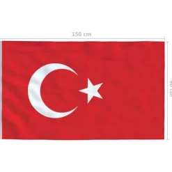 New Tyrkiets flag 90x150 cm Flag & Vindposer