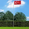 vidaXL Flag & Vindposer^Tyrkiets flag 90x150 cm - Flag & vimpler