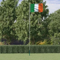 vidaXL Flag & Vindposer^Tyskland flag og flagstang 6,23 m aluminium