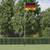 Clearance Tyskland flag og flagstang 6,23 m aluminium - Flag & vimpler Flag & Vindposer