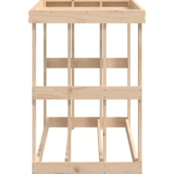 vidaXL Tilbehør Til Brændeovne & Pejse^udendørs brændestativ 108x52x74 cm massivt fyrretræ - Brændekurve