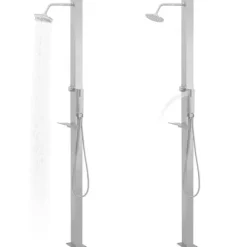 Hot udendørsbruser lige design rustfrit stål Spa & Udendørsbad