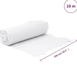 vidaXL Haveduge^ukrudtsdug 1x10 m polyesterfibre hvid