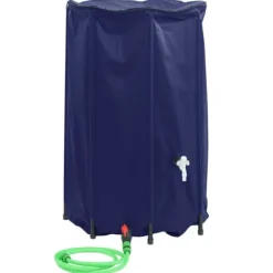vidaXL Regntønder^vandtank med hane sammenfoldelig 500 l PVC - Vandingsartikler