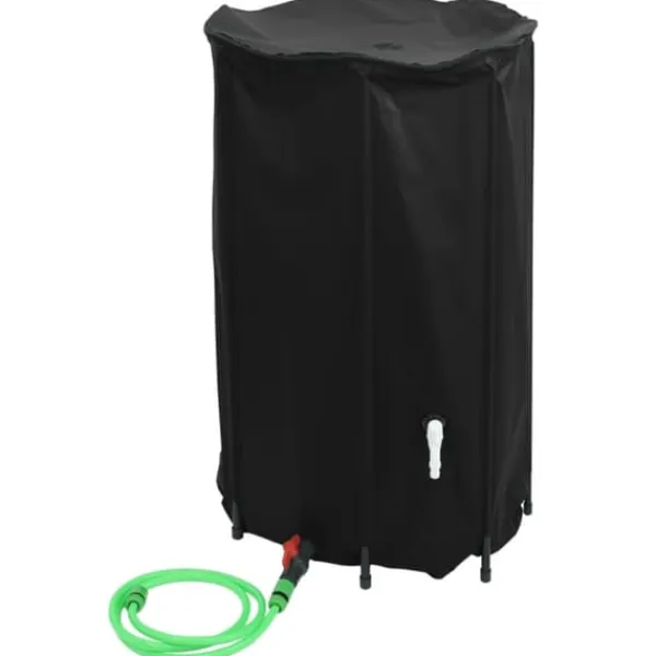 vidaXL Regntønder^vandtank med hane sammenfoldelig 500 l PVC - Vandingsartikler
