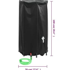 Best vandtank med hane sammenfoldelig 380 l PVC - Vandingsartikler Regntønder