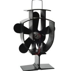 Outlet varmedrevet ovnventilator 5 blade sort - Brændekomfur – blæsere Tilbehør Til Brændeovne & Pejse