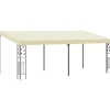 vidaXL Telte & Lysthuse^vægmonteret pavillon 6x3x2,5 m cremefarvet - Festtelte & havepavilloner
