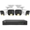 Sikkerhedsmonitorer & Videokameraer^Videoovervågningssystem, 8CH, 5MP opløsning, 30m kabel længde,4T, 8CH DVR 4Pcs Kits