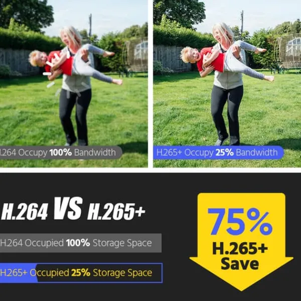 Best Videoovervågningssystem, 8MP opløsning, IP67 vejrbestandig,Ingen Sikkerhedsmonitorer & Videokameraer